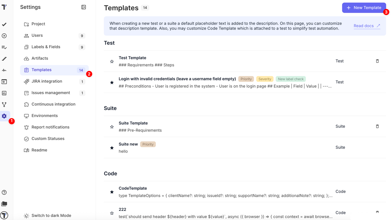 Create a New Template
